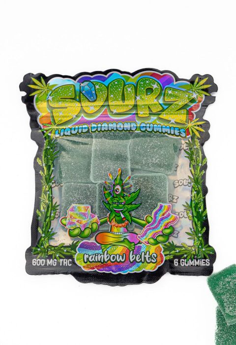 Sourz Gummies | Rainbow Belts | 600MG